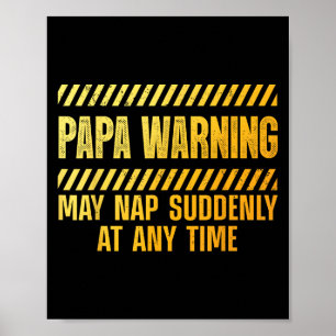 Lustige Papa-Kunst für Opa von Enkelkindern Väter Poster