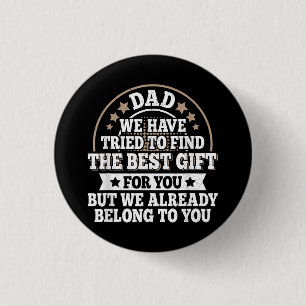 Lustige Papa-Spruch-Grafik Vintage Papa Vater Button