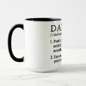 Lustige Papa-Steuer-Definition Tasse (Links)