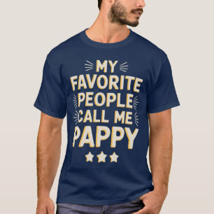 Lustige Pappy-Kunst für Opa Großvater von Enkelkin T-Shirt