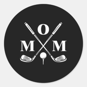 Lustige Par Tee Mama Golf passende Golf Zitat Teil Runder Aufkleber