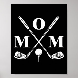 Lustige Par Tee Mom Golf passende Golf Zitat Teil Poster