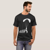 Lustige Paragliding Evolution Paragleiter Fallschi T-Shirt (Vorne ganz)