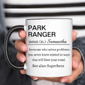 Lustige Parkrangervorstellung Tasse