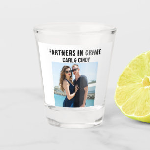 LUSTIGE PARTNER IN VERBRECHEN FOTO-SHOTGLÄSER SCHNAPSGLAS