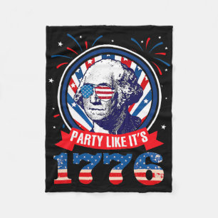 Lustige Party Als Ob Es 1776 4. Juli George War Fleecedecke