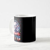 Lustige Party Als Wäre Es 1776 4. Juli George War Kaffeetasse (Vorderseite Links)