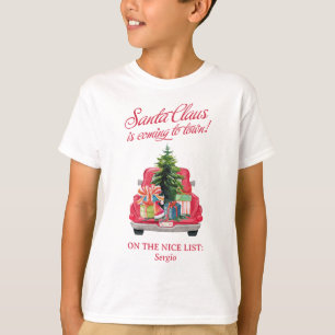 Lustige passende Weihnachtsmann-Familie Vintage-Ro T-Shirt