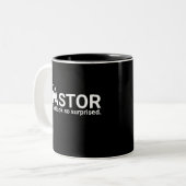 Lustige Pastor-Anerkennungs-Tasse Zweifarbige Tasse (Vorderseite Links)