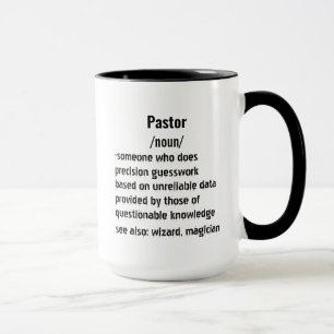 lustige Pastor Definition Geschenke für Frauen Tasse