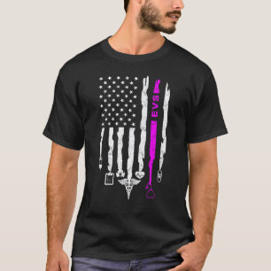 Lustige patriotische EVS USA-Flagge Nurses Week Ge T-Shirt