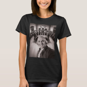 Lustige patriotische Selfie-Unabhängigkeitserkläru T-Shirt