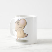 lustige pausbäckchen Hamster Kaffeetasse (Vorderseite Links)