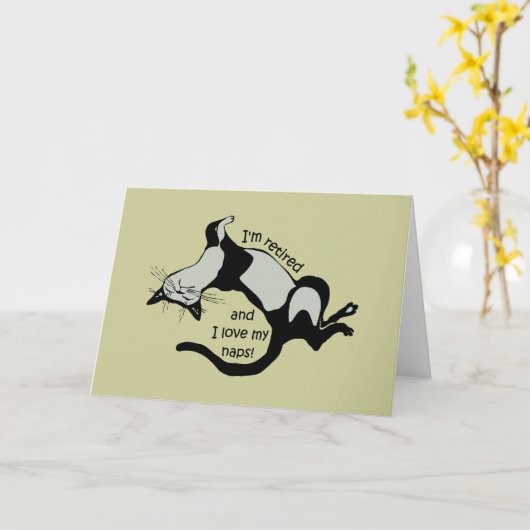 lustige Pension Karte (Gelbe Blume)