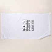 lustige Pension Strandtuch (Vorderseite)