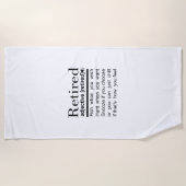 lustige Pension Strandtuch (Vorderseite)