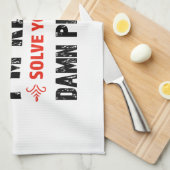 Lustige pensionierte Entwürfe Geschirrtuch (Viertel Falte)