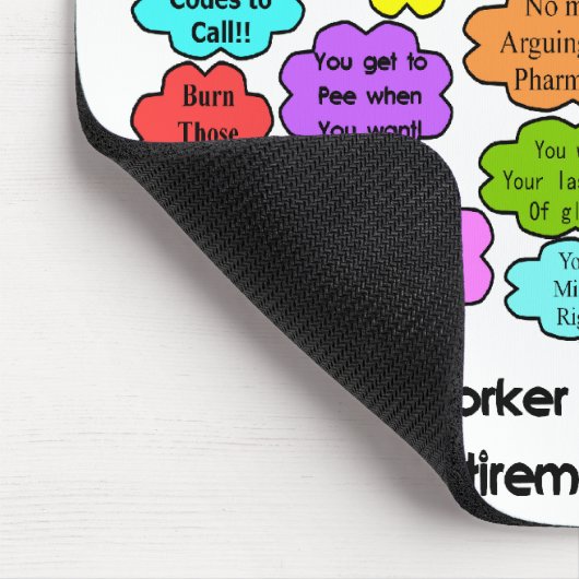 Lustige pensionierte mousepad (Ecke)