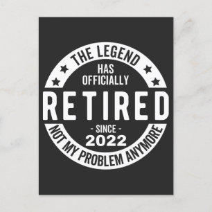 lustige Pensionierung, pensionierter Feuerwehrmann Feiertagspostkarte