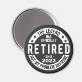 lustige Pensionierung, pensionierter Feuerwehrmann Magnet (Vorderseite/Rückseite)