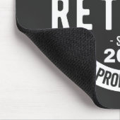 lustige Pensionierung, pensionierter Feuerwehrmann Mousepad (Ecke)