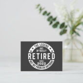 lustige Pensionierung, pensionierter Feuerwehrmann Visitenkarte (Stehend Vorderseite)