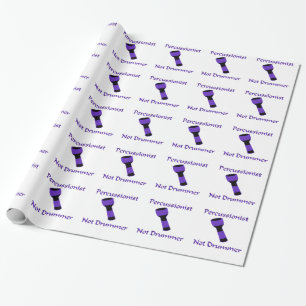 Lustige Perkussion Geschenkpapier