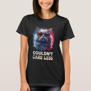 Lustige Perserkatze KÜMMERT SICH NICHT Cool Vintag T-Shirt