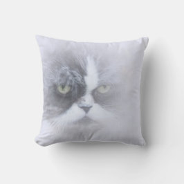 lustige persische Katze mit großen Augen Kissen
