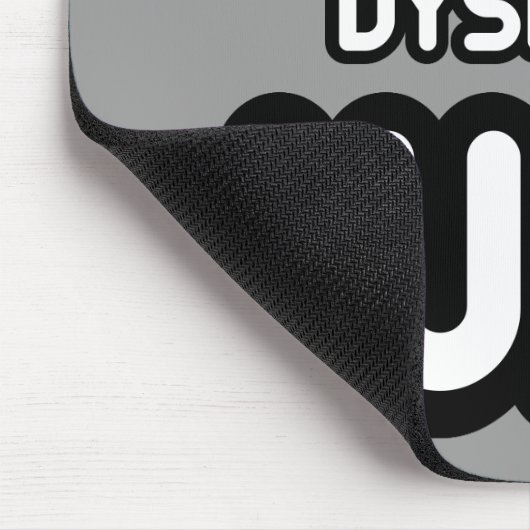 Lustige Person mit Lesestörung Mousepad (Ecke)