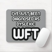 Lustige Person mit Lesestörung Mousepad (Mit Mouse)