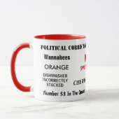 Lustige Personalisierbare Ärgernisse Hates Schimpf Tasse (Links)