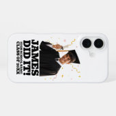 Lustige Personalisierte Abschlussfeier Benutzerdef iPhone 16 Hülle (Rückseite (Horizontal))