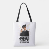 Lustige Personalisierte Abschlussfeier Benutzerdef Tasche (Rückseite)