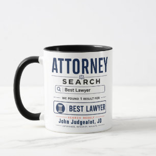 Lustige personalisierte beste Anwalt-Geschenktasse Tasse