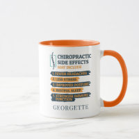 Lustige personalisierte chiropraktische Nebenwirku