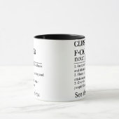 Lustige Personalisierte Cluster F*ck Fixer Tasse D (Zentrum)