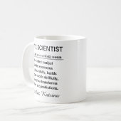 Lustige personalisierte Definition eines Data Scie Kaffeetasse (Vorderseite Links)