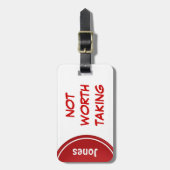 Lustige personalisierte Gepäck-Umbauten Gepäckanhänger (Vorderseite vertikal)