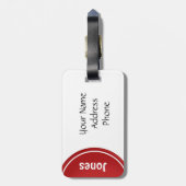 Lustige personalisierte Gepäck-Umbauten Gepäckanhänger (Rückseite vertikal)