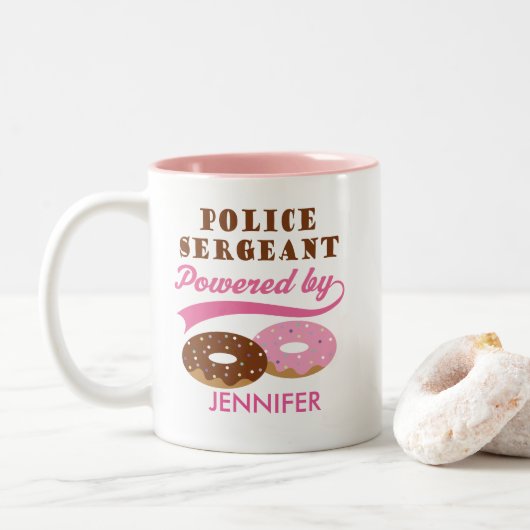 Lustige personalisierte Geschenk Tasse (Mit Donut)