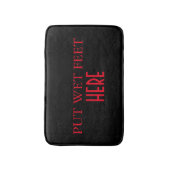 Lustige personalisierte Gewohnheit Ihr eigenes Badematte (Vorderseite Vertikal)