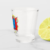 Lustige personalisierte, individuelle Comic-Book-P Schnapsglas (Rechts)