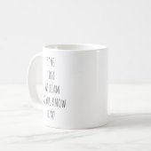 Lustige Personalisierte Kaffeetasse (Vorderseite Links)