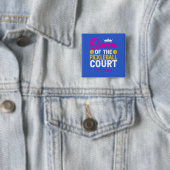 Lustige personalisierte Königin des Pickleball-Cou Button (Beispiel)