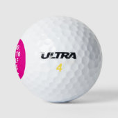 Lustige personalisierte Monogramm verlorene Golfba Golfball (Logo)