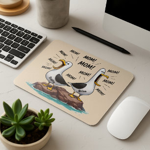 Lustige personalisierte Möwe-Mutter Mousepad