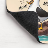 Lustige personalisierte Möwe-Mutter Mousepad (Ecke)