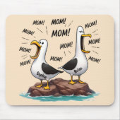 Lustige personalisierte Möwe-Mutter Mousepad (Vorne)