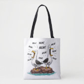 Lustige personalisierte Möwe-Mutter Tasche (Vorderseite)